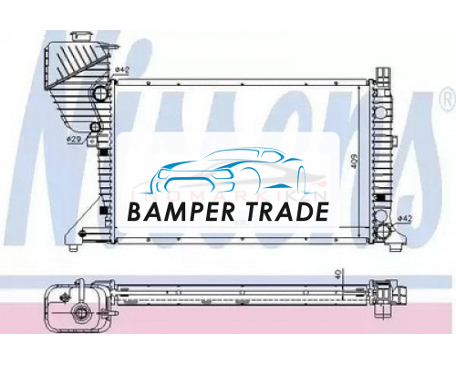 Заказать Радиатор двигателя NISSENS 62519A на MERCEDES SPRINTER 901/902 в Казани