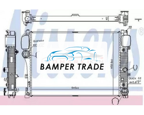Купить Радиатор двигателя NISSENS 67107A на Mercedes-Benz S-klasse AMG II (W221) (2006–2009) в Казани