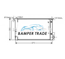 Радиатор TOYOTA AURIS 1.33-1.8 A T 06-