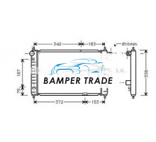 Радиатор DAEWOO MATIZ 0.8 M T 98- на Daewoo Matiz I (1998–2000)