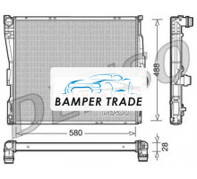 Радиатор двигателя DENSO DRM05090 на BMW X3 I (E83) (2003–2006)