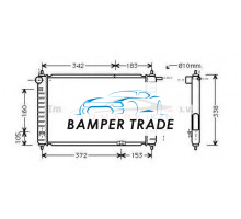 Радиатор DAEWOO MATIZ 0.8-1.0 98- на Daewoo Matiz I (1998–2000)