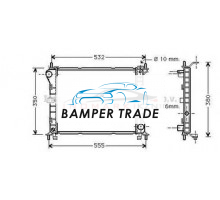 Радиатор FORD FOCUS 1.4 1.6 98-04