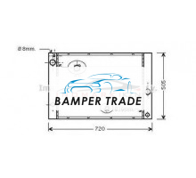 Радиатор BMW E60 E61 E63 2.5-3.0 02-