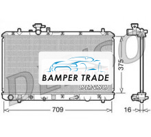 Радиатор охлаждение двигателя DENSO DRM47024 на Suzuki SX4 I (Classic) (2006–2009)