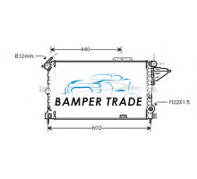 Радиатор OPEL VECTRA A 1.8 2.0 1.7D 88-96 на Opel Vectra A (1988–1995)
