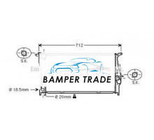 Радиатор BMW E81 E87 E90 F25 2.0-3.0 2.0D-3.0D 05-