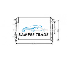 Радиатор RENAULT MEGANE 1.4-1.8 96-
