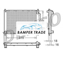 Радиатор DENSO DRM23100 на Renault Clio III (2005–2009)