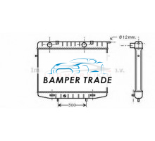 Радиатор OPEL FRONTERA A 2.2 95-99 на Opel Frontera A (1992–1998)
