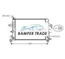 Радиатор OPEL ASTRA H 1.6 1.8 04-