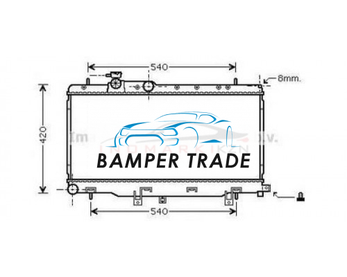 Заказать Радиатор SUBARU IMPREZA 2.0 2.5 00- в Казани
