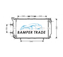 Радиатор SUBARU LEGACY I 1.8-2.2 89-94 на Subaru Legacy I (1989–1994)