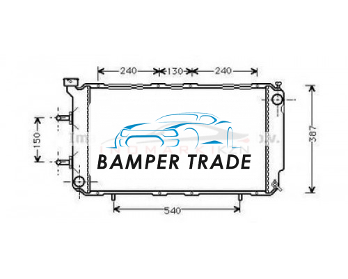 Заказать Радиатор SUBARU LEGACY I 1.8-2.2 89-94 на Subaru Legacy I (1989–1994) в Казани
