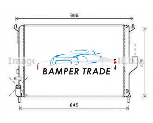 Купить Радиатор RENAULT DUSTER LOGAN SANDERO LADA LARGUS 1.2-1.6 1.5D +A C 09- в Казани