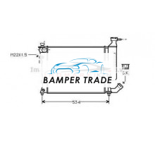 Радиатор CITROEN XSARA 1.4 1.6 93-05