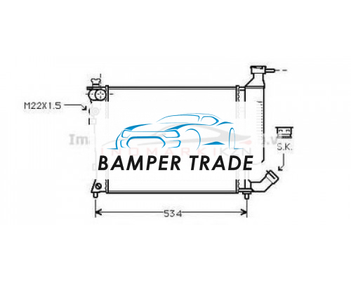 Заказать Радиатор CITROEN XSARA 1.4 1.6 93-05 в Казани
