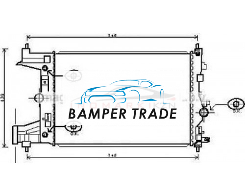 Купить Радиатор OPEL ASTRA J 1.6 M T 09- в Казани