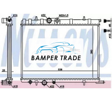 Радиатор двигателя NISSENS 63502A