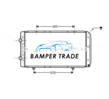 Радиатор CITROEN JUMPER FIAT DUCATO 2.0D-2.8D 02-