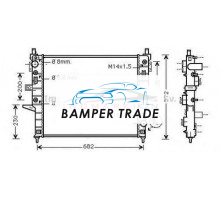Радиатор MB W163 2.3 5.5 98-07