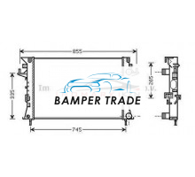 Радиатор RENAULT LAGUNA 1.6-2.0 1.9D 01-