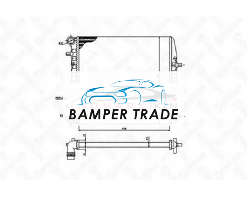 Заказать Радиатор охлаждение двигателя STELLOX 1026241SX в Казани