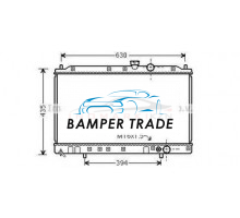 Радиатор MITSUBISHI COLT GALANT LANCER 1.6 1.8 92-03 на Mitsubishi Lancer VII (1995–2000)