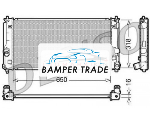 Купить Радиатор двигателя DENSO DRM50044 на Toyota Celica VII (T230) (1999–2002) в Казани