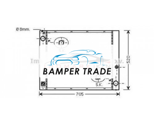 Купить Радиатор LAND ROVER RANGE ROVER I 3.0TD 02- в Казани