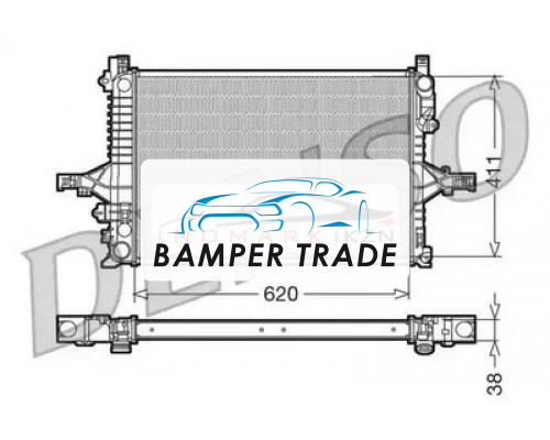 Купить Радиатор охлаждение двигателя DENSO DRM33065 в Казани