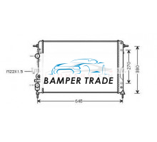 Радиатор RENAULT MEGANE SCENIC 1.9TD M T 96-03