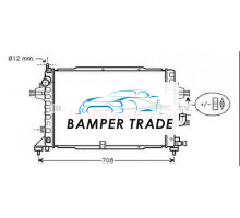 Радиатор OPEL ASTRA H 1.9 CDTi 04-
