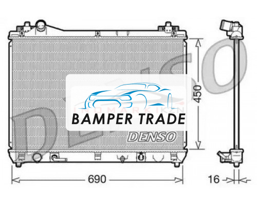 Купить Радиатор охлаждение двигателя DENSO DRM47017 на Suzuki Grand Vitara III (2005–2008) в Казани