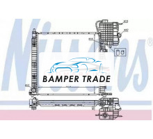 Радиатор двигателя NISSENS 62561A на Mercedes-Benz Vito I (W638) (1996–2003)