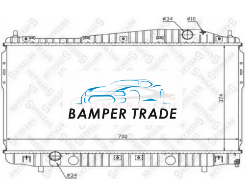 Заказать Радиатор охлаждение двигателя STELLOX 1025681SX на Chevrolet Epica I (2006–2009) в Казани