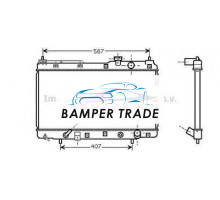 Радиатор HONDA CR-V 2.0 A T 95-03 на HONDA CR-V 1, RD