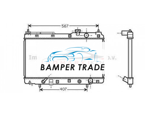 Купить Радиатор HONDA CR-V 2.0 A T 95-03 на HONDA CR-V 1, RD в Казани