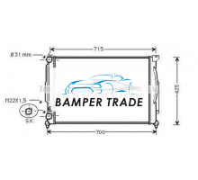 Радиатор AUDI A4 1.6 1.9 D H. 95- на AUDI A4 B5