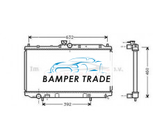Радиатор MITSUBISHI CARISMA 1.6 1.8 1.8D 1.9TD 96-08