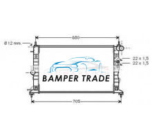 Радиатор OPEL VECTRA B 1.6-2.2 2.2DT 95-04
