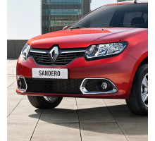 Бампер передний в цвет кузова Renault Sandero 2 (2014-2018) дорестайлинг