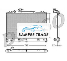 Радиатор охлаждение двигателя DENSO DRM44025 на Mazda CX-7 I (2006–2009)