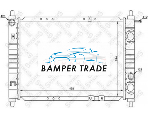 Заказать Радиатор охлаждение двигателя STELLOX 1025329SX на Daewoo Matiz I (1998–2000) в Казани