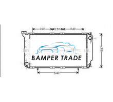 Радиатор SUBARU LEGACY I 1.8-2.2 89-95