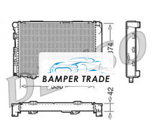 Радиатор охлаждение двигателя DENSO DRM17025 на Mercedes-Benz E-klasse AMG I (W124) (1994–1996)