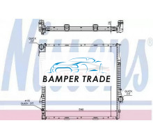 Радиатор двигателя NISSENS 60788A на BMW X5 I (E53) (1999–2003)