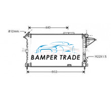 Радиатор OPEL VECTRA A 1.8 2.0 1.7D 88-96 на Opel Vectra A (1988–1995)