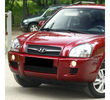 Бампер передний в цвет кузова Hyundai Tucson 1 (2004-2010) без расширителей