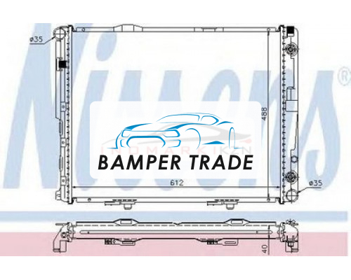 Купить Радиатор MB W124 3.0TD 93-97 в Казани